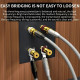 Xangsane Pure Sterling Silver Jumper Speaker Bridge Cable High and Low Split-line Banana Y Plug