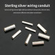 HiFi Pure Silver Wiring Protection Tube, Audio Cable Sleeve Sheath, Speaker Power Cable Damping Pressure Tube for Audiophile Equipment