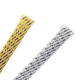 Gold Foil / Silver Foil Foil Audio Cable Net Shock-proof Interference Signal Speaker Wire Braided Sleeving Shock-absorbing Net Gold Foil / Silver Foil Foil Audio Cable Net Shock-proof Interference Signal Speaker Wire Braided Sleeving Shock-absorbing Net