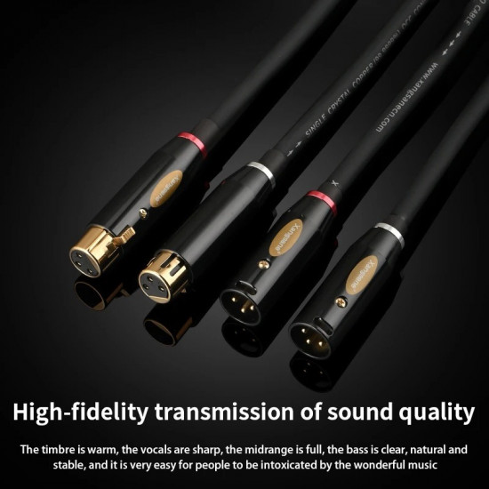 Xangsane 6N Frozen Single Crystal Copper Balanced Cable XLR Audio Cable XLR Gold plated plug Audio Cable