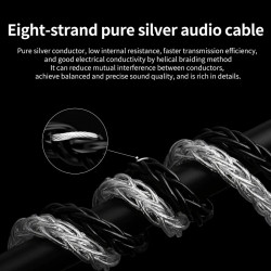 XS-T1045 Xangsane 8 Strands of Pure Silver Braided Loose Wire DIY Inner Wire