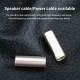 HiFi Pure Silver Wiring Protection Tube, Audio Cable Sleeve Sheath, Speaker Power Cable Damping Pressure Tube for Audiophile Equipment