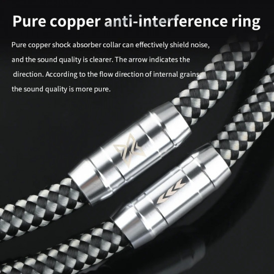 6N OCC Silver Plated Digital Coaxial Audio Cable 75 Ω Subwoofer Cable Output SPDIF TV Power Amplifier 5.1 Audio DC 