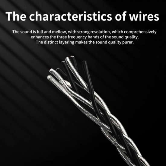 Xangsane Loose Wire XS-8Y Silver-plated Material 8-strand Weaving Headphone Cable DIY HiFi Unplugged Wire