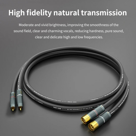 XS-5500 Frozen 6N Hifi OCC XLR To RCA Mixing Console Amplifier Audio Adapter Audio Connection Cable