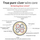 Xangsane 5N 1.6mm ² 4-core Sterling Silver Audio Cable HiFi USB Decoding Cable RCA Cable XLR Cable DIY Bulk Cable Xangsane 5N 1.6mm ² 4-core Sterling Silver Audio Cable HiFi USB Decoding Cable RCA Cable XLR Cable DIY Bulk Cable