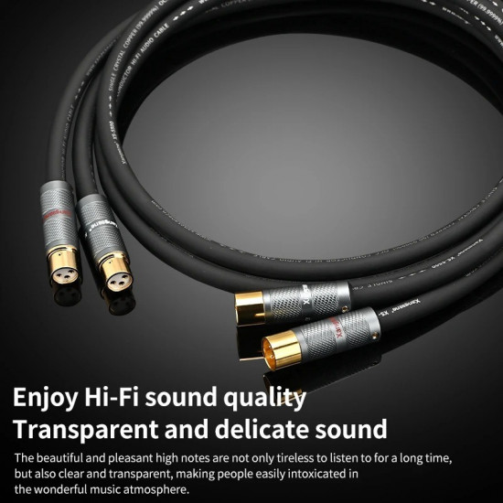 XS-5500 Frozen 6N Hifi OCC Balance Cable Microphone XLR Plug Connection Line Amplifier CD Sound Card AES Interface XS-5500 Frozen 6N Hifi OCC Balance Cable Microphone XLR Plug Connection Line Amplifier CD Sound Card AES Interface