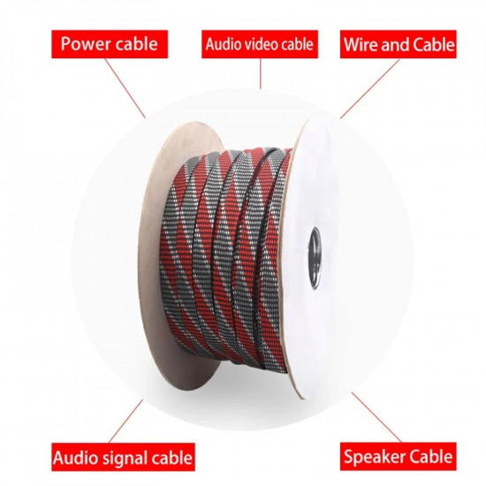3mm/5mm/8mm/12mm/15mm/20mm Red Shock Absorption Audio Cable Shielding Network Signal Cable Speaker Cable Shielding Network 3mm/5mm/8mm/12mm/15mm/20mm Red Shock Absorption Audio Cable Shielding Network Signal Cable Speaker Cable Shielding Network