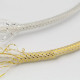 Gold Foil / Silver Foil Foil Audio Cable Net Shock-proof Interference Signal Speaker Wire Braided Sleeving Shock-absorbing Net Gold Foil / Silver Foil Foil Audio Cable Net Shock-proof Interference Signal Speaker Wire Braided Sleeving Shock-absorbing Net