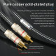 6N OCC Silver Plated Digital Coaxial Audio Cable 75 Ω Subwoofer Cable Output SPDIF TV Power Amplifier 5.1 Audio DC 