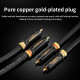 Xangsane 3300 6N Frozen Single Crystal Copper Core + Gold-plated Plug RCA Audio Cable