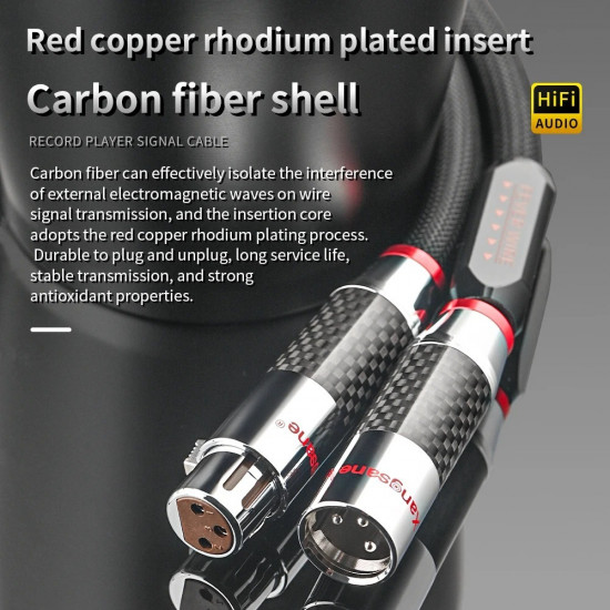 XS-9003Ag 6N Sterling Pure Silver Hifi Xlr Cable Amplifier CD Audio Cable Carbon Fiber Rhodium Plated Hifi XLR Plug XS-9003Ag 6N Sterling Pure Silver Hifi Xlr Cable Amplifier CD Audio Cable Carbon Fiber Rhodium Plated Hifi XLR Plug
