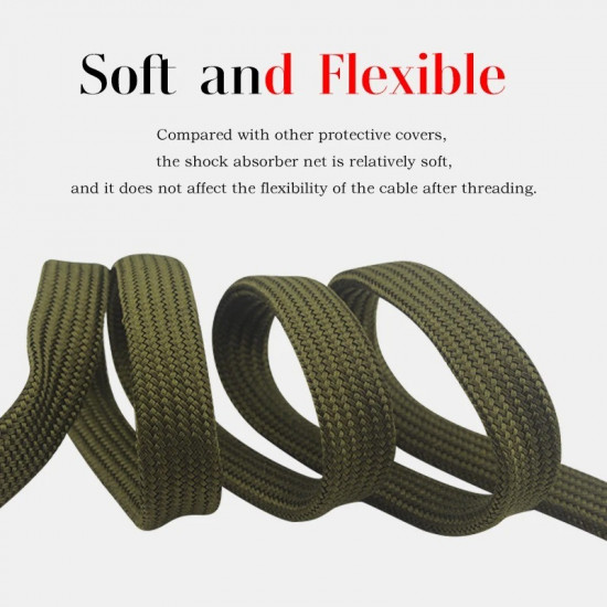 4mm/6mm/8mm/12mm/15mm Shielding Net Green Pure Cotton Shock Absorbing Audio Hifi Signal Cable Power Cord Speaker Speaker Wire 4mm/6mm/8mm/12mm/15mm Shielding Net Green Pure Cotton Shock Absorbing Audio Hifi Signal Cable Power Cord Speaker Speaker Wire