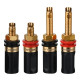 Xangsane Gold-Plated Copper Hi-Fi Speaker Terminal Block, Banana Plug Socket Connectors for Amplifier, CD Player & Audio Equipment