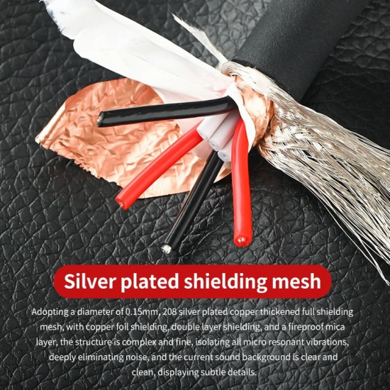 Xangsane 5N 1.6mm ² 4-core Sterling Silver Audio Cable HiFi USB Decoding Cable RCA Cable XLR Cable DIY Bulk Cable Xangsane 5N 1.6mm ² 4-core Sterling Silver Audio Cable HiFi USB Decoding Cable RCA Cable XLR Cable DIY Bulk Cable