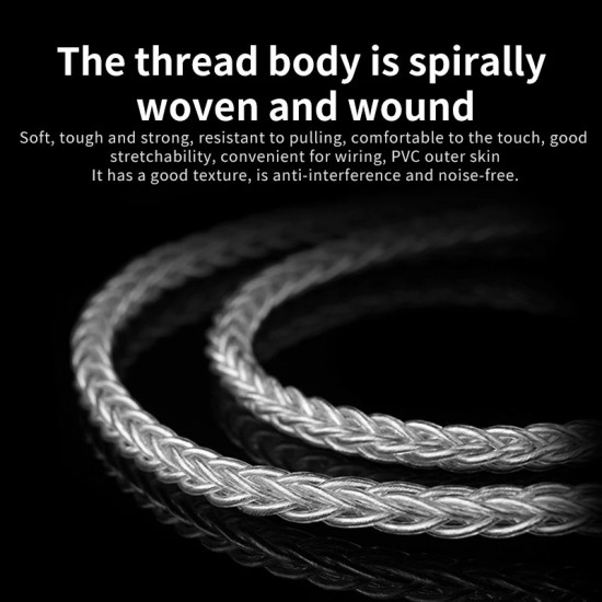 XS-T1045 Xangsane 8 Strands of Pure Silver Braided Loose Wire DIY Inner Wire