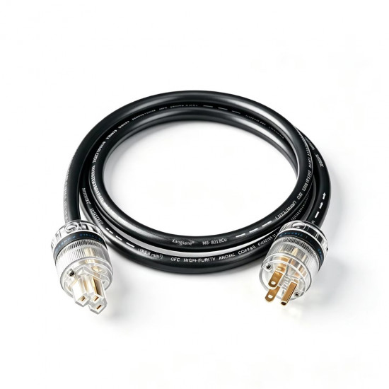 Xangsane M8 High-grade Pure Oxygen-free Copper Power Cord for Audio System, Audio Decoder Power Plug, CD Upgrade Cable
