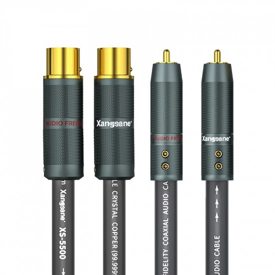 XS-5500 Frozen 6N Hifi OCC XLR To RCA Mixing Console Amplifier Audio Adapter Audio Connection Cable