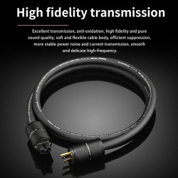 XS3300 6N OCC Power Cable 3 * 3.1mm ² HiFi Amplifier Front and Rear Stages High-power US/AU/EU Connection Line