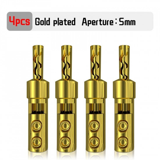 Xangsane Integrated Pure Red Copper Gold-plated Rhodium Plated Silver Plated Hifi Banana Plug Speaker Cable Terminal