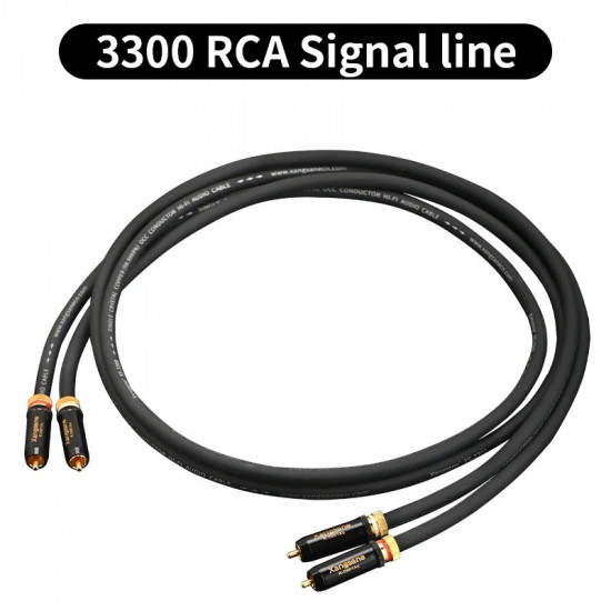 Xangsane 3300 6N Frozen Single Crystal Copper Core + Gold-plated Plug RCA Audio Cable