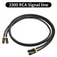 Xangsane 3300 6N Frozen Single Crystal Copper Core + Gold-plated Plug RCA Audio Cable