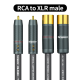 XS-5500 Frozen 6N Hifi OCC XLR To RCA Mixing Console Amplifier Audio Adapter Audio Connection Cable