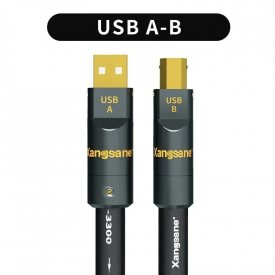 6N Single Crystal Copper USB Cable A to B for OTG Decoding Connection Decoder Desktop Computer Laptop Data