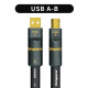 6N Single Crystal Copper USB Cable A to B for OTG Decoding Connection Decoder Desktop Computer Laptop Data