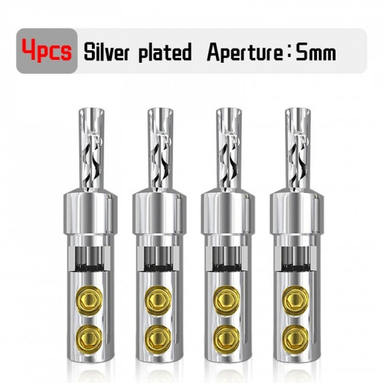 Xangsane Integrated Pure Red Copper Gold-plated Rhodium Plated Silver Plated Hifi Banana Plug Speaker Cable Terminal