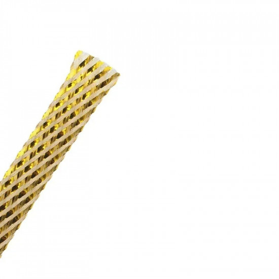 Gold Foil / Silver Foil Foil Audio Cable Net Shock-proof Interference Signal Speaker Wire Braided Sleeving Shock-absorbing Net Gold Foil / Silver Foil Foil Audio Cable Net Shock-proof Interference Signal Speaker Wire Braided Sleeving Shock-absorbing Net