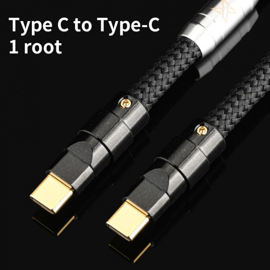 Xangsane Hifi USB OTG Cable USB A To B Type C 5N OCC Audio Cable Decoder DAC Sound Card A-B with Shielding