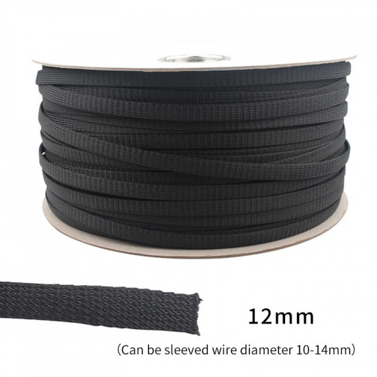 4/8/12/16mm Pure Black Shock Absorber Net HiFi Audio Signal Cable Speaker Cable Power Cable Coaxial Cable Shielding Net 4/8/12/16mm Pure Black Shock Absorber Net HiFi Audio Signal Cable Speaker Cable Power Cable Coaxial Cable Shielding Net