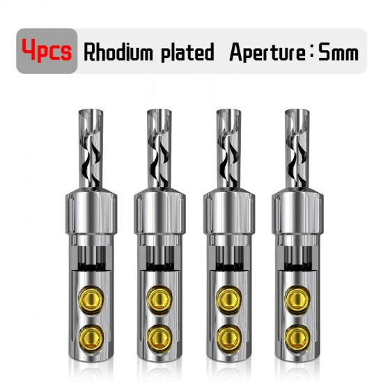 Xangsane Integrated Pure Red Copper Gold-plated Rhodium Plated Silver Plated Hifi Banana Plug Speaker Cable Terminal