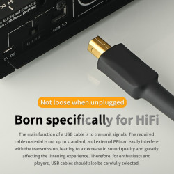 Hifi USB A-B DAC Decoding Cable Pure Silver 6N Core  High Fidelity Data Audio Digital Cable Sound Card Mixer Decoder