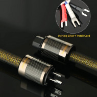 Xangsane High Purity 3 x 13AWG 2.5mm² Pure Silver Hifi Power Cable CD Amplifier US/EU Connection