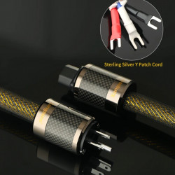 Xangsane High Purity 3 x 13AWG 2.5mm² Pure Silver Hifi Power Cable CD Amplifier US/EU Connection