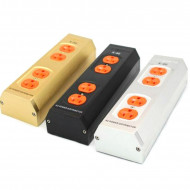  Aluminium Alloy US Plug AC Power Conditioner Power Filter Purifier HiFi Audio Power Socket