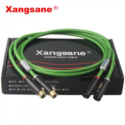  SP-6008Ag Single Crystal Silver Core Audio XLR Cable Pair HiFi Audio Balanced Cannon Male To Female Gold Plated Plug