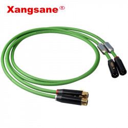  SP-6008Ag Single Crystal Silver Core Audio XLR Cable Pair HiFi Audio Balanced Cannon Male To Female Gold Plated Plug