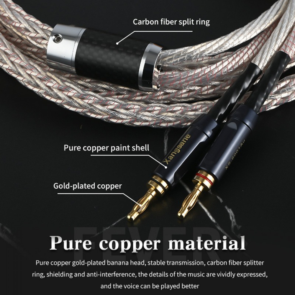 Microspace Copper Silver-plated Audio Speaker Cable
