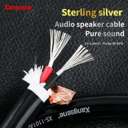 1.5mm²  16AWG HiFi DIY Pure Silver Speaker Bulk Cable 