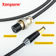 5N Pure Silver 0.5mm² 19AWG HiFi DC Audio Power Cable 5.5 DC2.1-2.5 2P Aviation Cable To DC2.5/2.1 5N Pure Silver 0.5mm² 19AWG HiFi DC Audio Power Cable 5.5 DC2.1-2.5 2P Aviation Cable To DC2.5/2.1