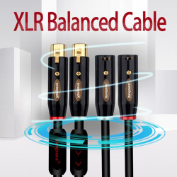 P-5008Cu Fever XLR Cable Single Crystal Copper Core HiFi Audio Balance Cord