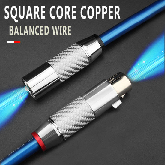 Xangsane Rectangular OCC Copper Conductor HIFI Audio Signal cable XLR ...
