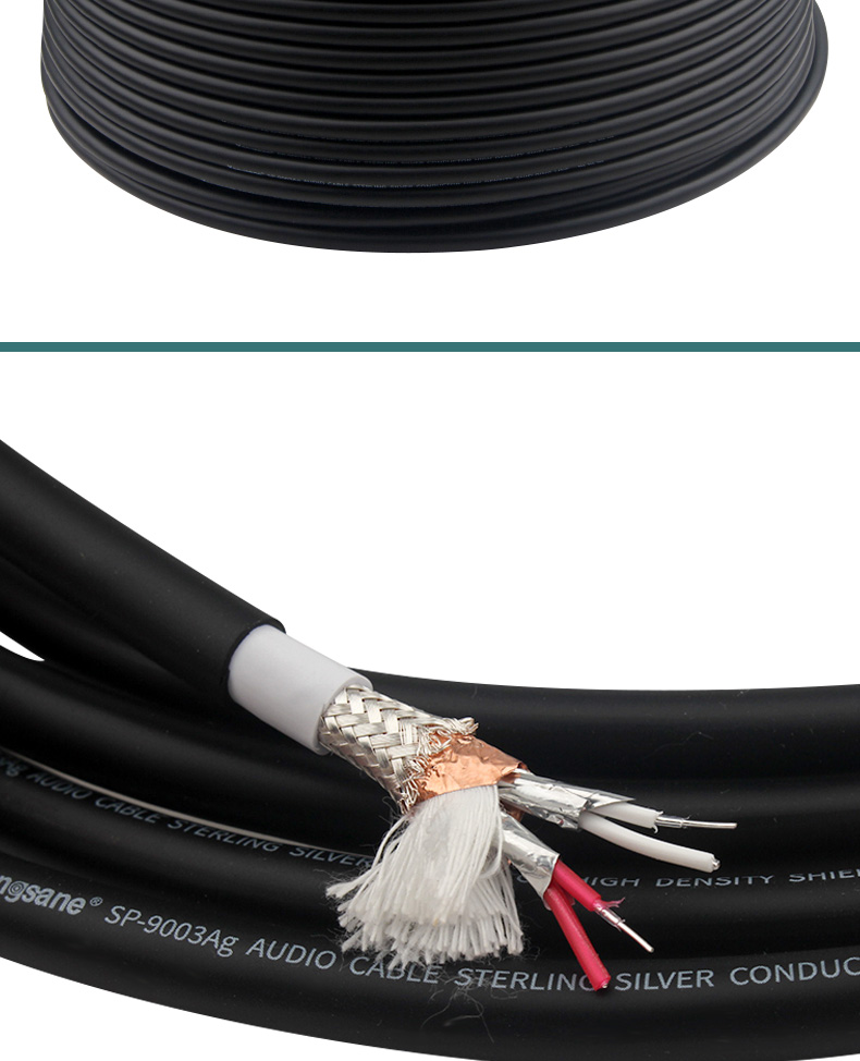 Xangsane SP-9003Ag hifi four-core 6N single crystal pure silver