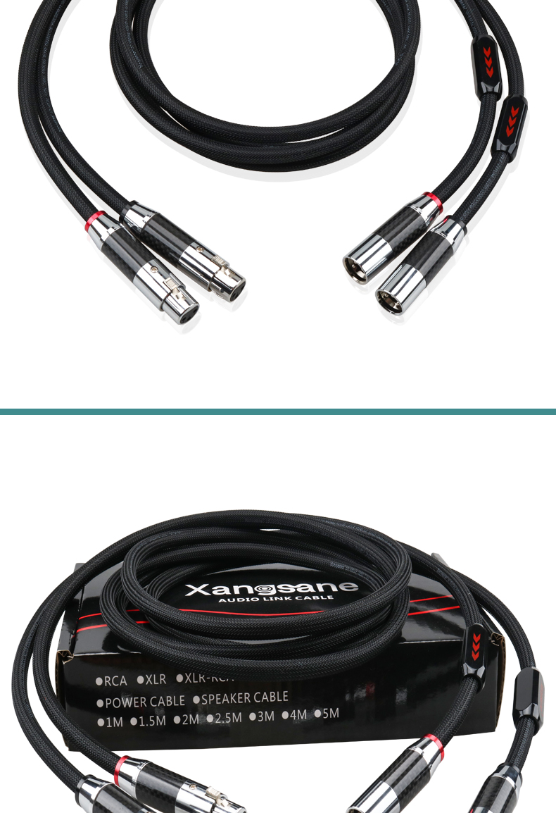 xangsane high 6N pure silver xlr audio cable microphone