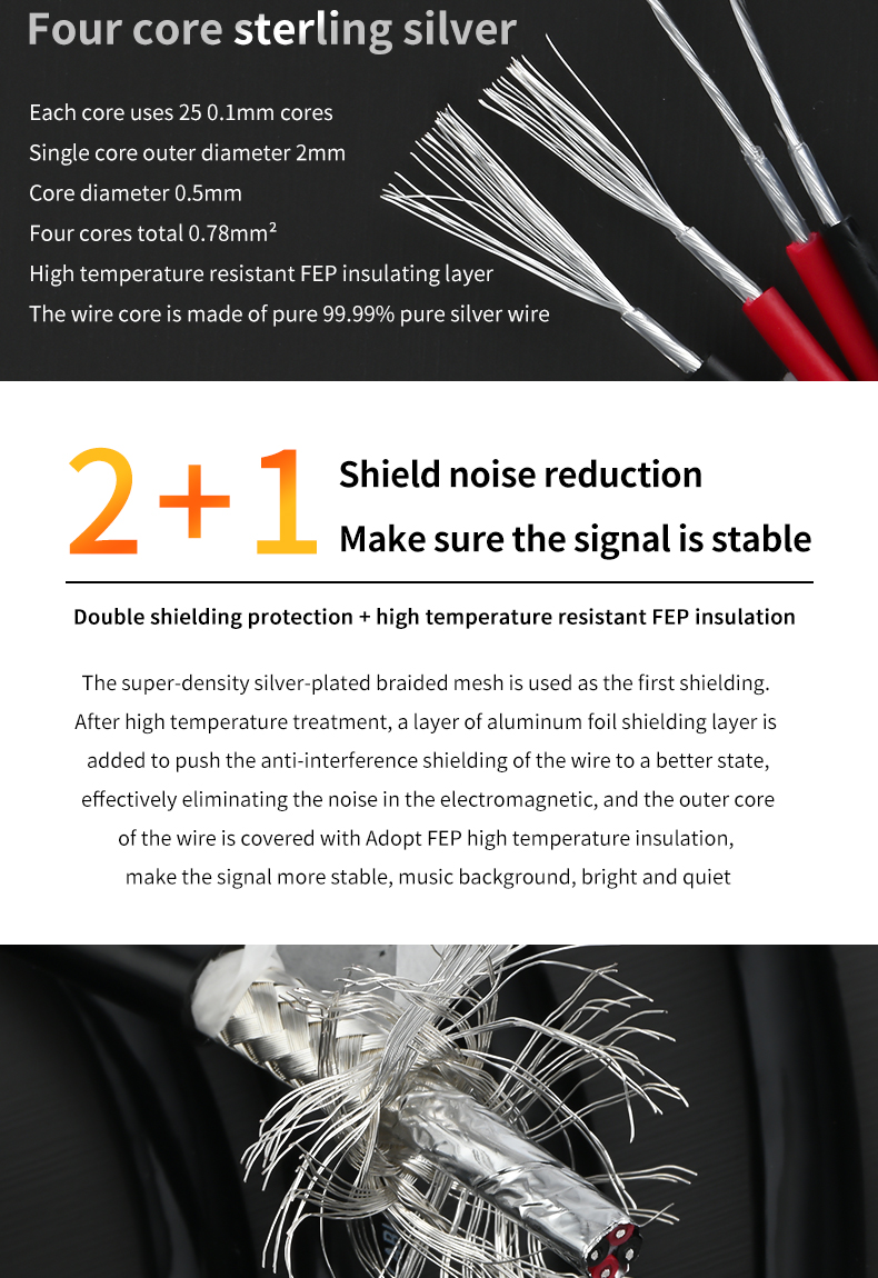 Pure silver type c otg decoding cable USB ab square port