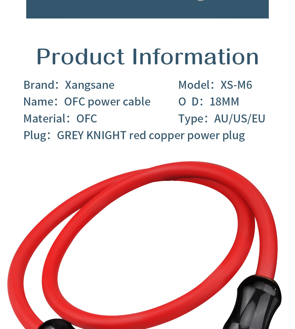 Xangsane-4N-OFC-36mm-core-156-Low-temperature-treat-plug-audio-hifi-power-cable-CDaudioamplifier-US-versionEU-versione-3256801466462970
