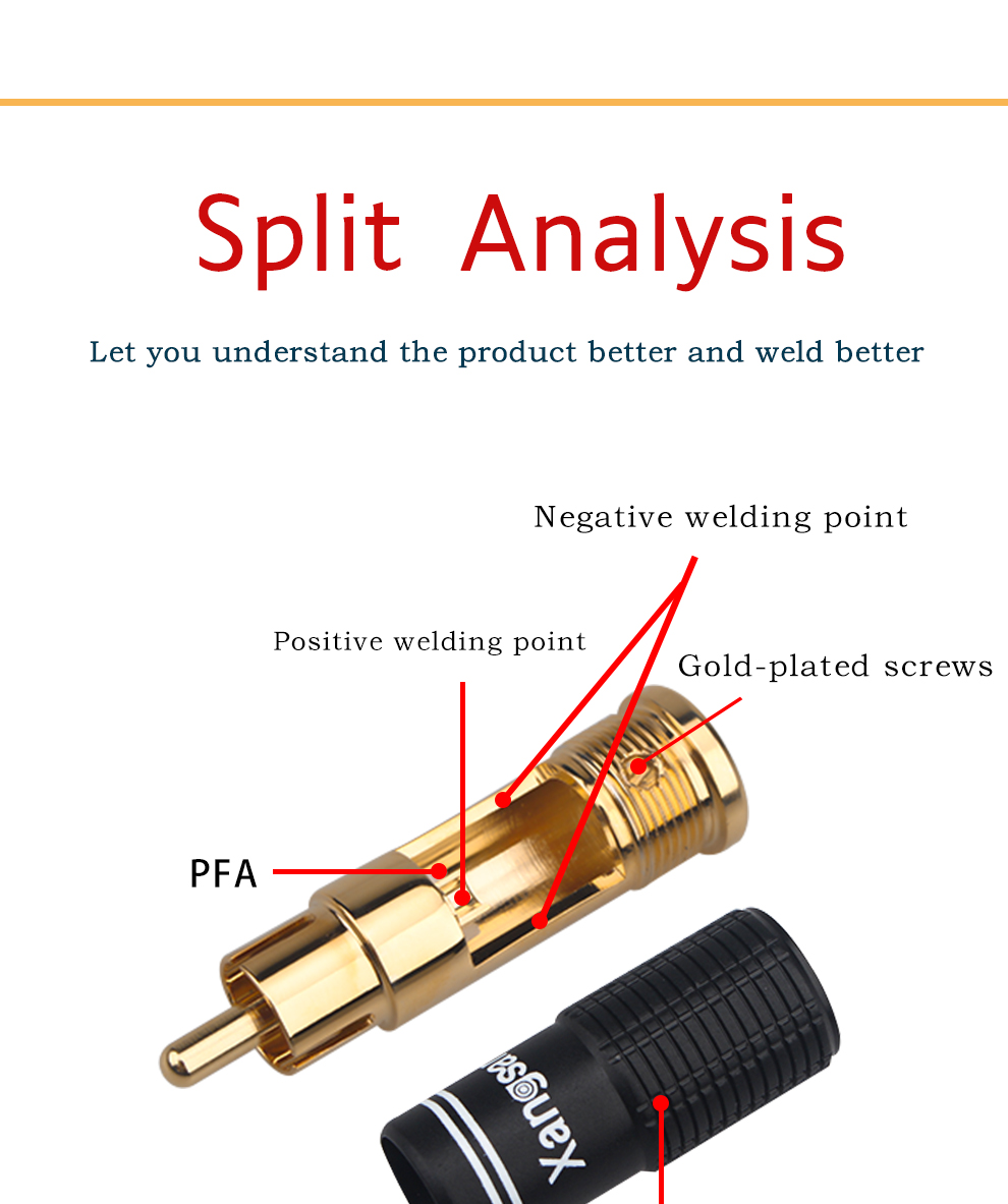 Xangsane-4PCS-Lotus-RCA-plug-pure-copper-gold-plated-audio-signal-cable-plug-hifi-DIY-amplifier-speaker-cable-plug-3256801404039216